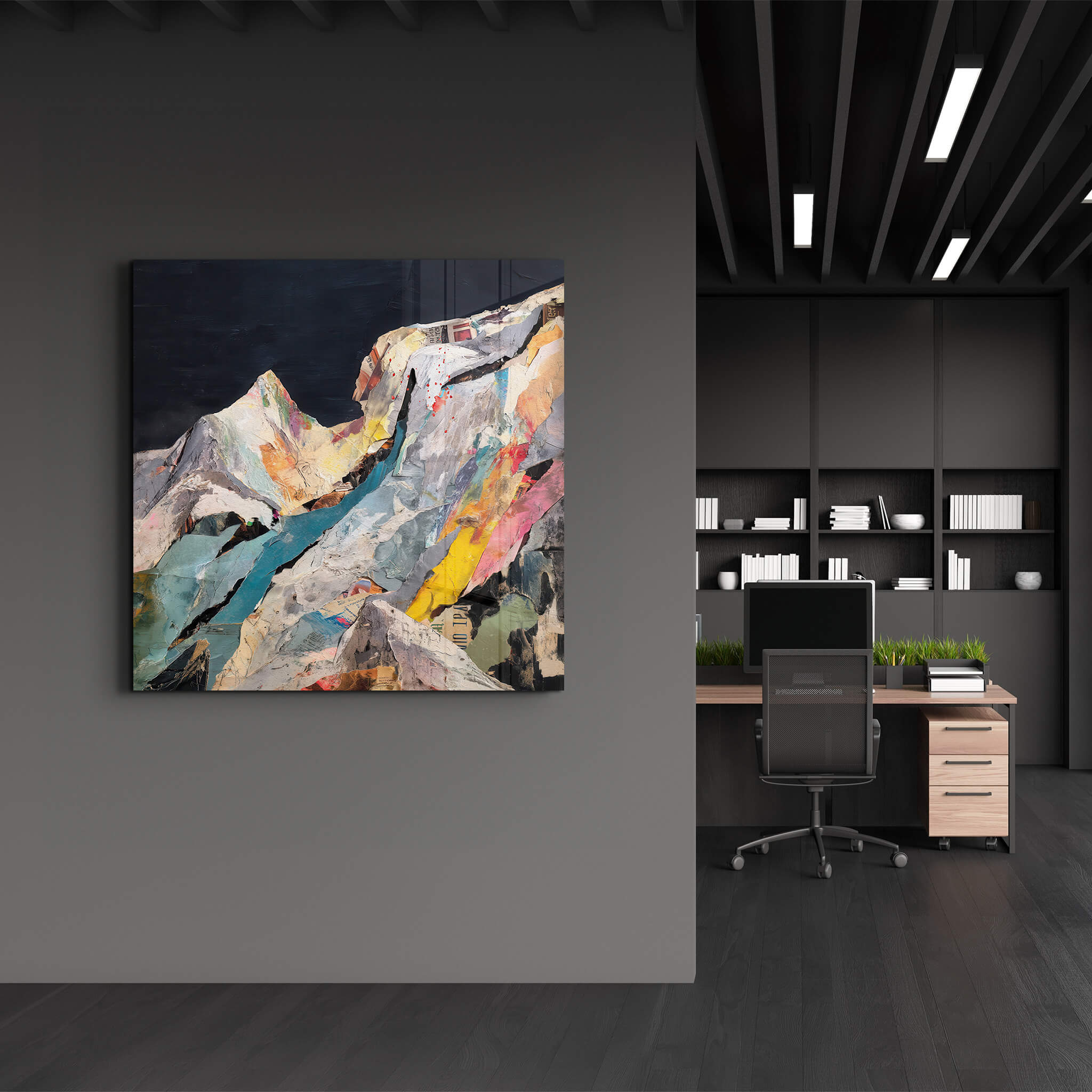 Tectonic Memory | Glass Wall Art