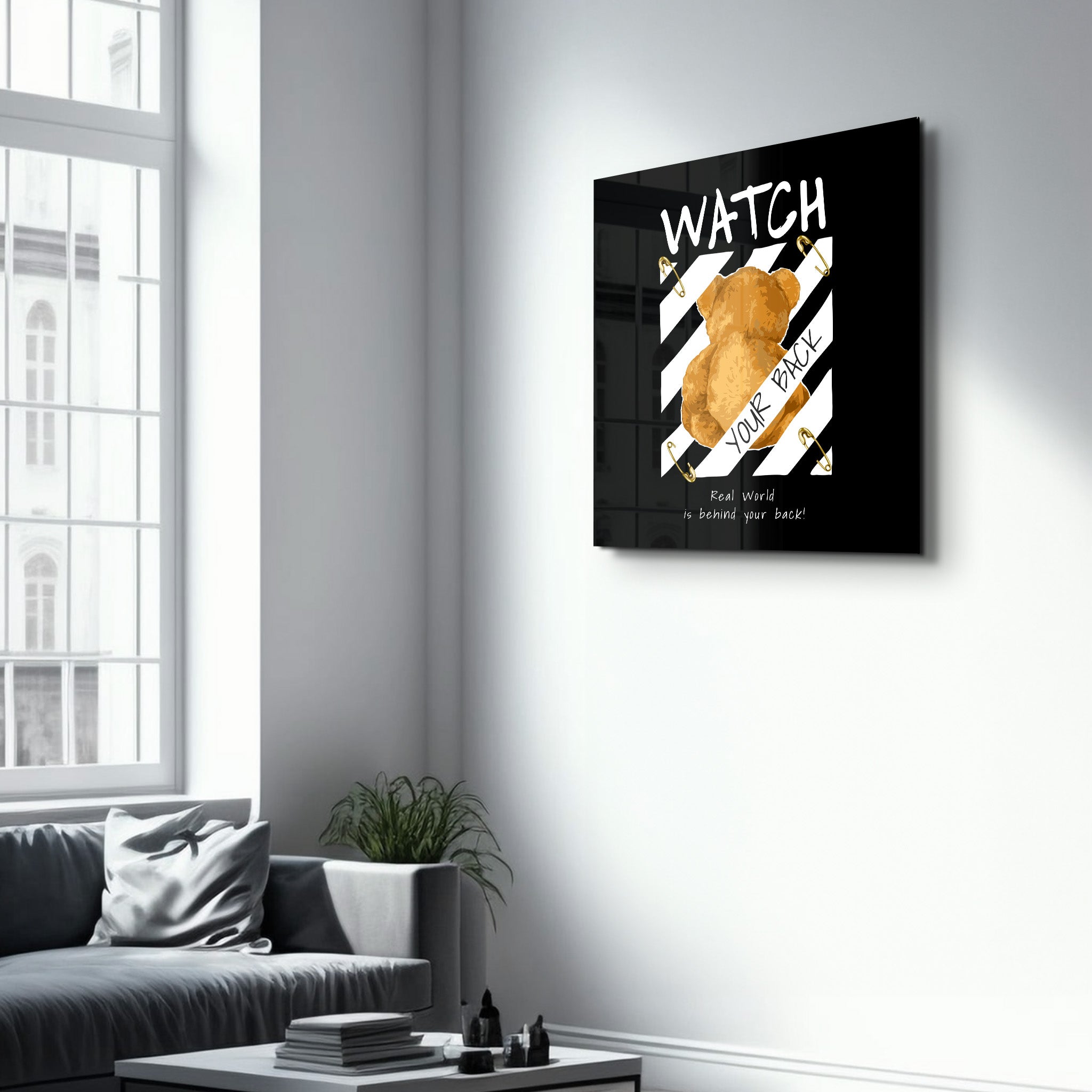 Watch Your Back | Glass Wall Art