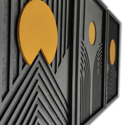 Golden Horizon Wooden Wall Art – Trio