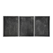 Minimalist Geometric Wooden Wall Art – Trio