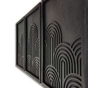 Minimalist Geometric Wooden Wall Art – Trio