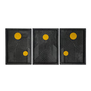Solar Orbit Wooden Wall Art – Trio