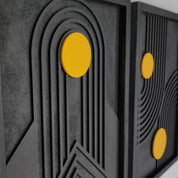 Solar Orbit Wooden Wall Art – Trio