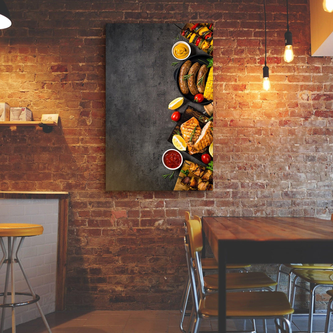 Custom Kitchen Creative Glass Board - 6x Edding Markers Set Included - ArtDesigna Glass Printing Wall Art