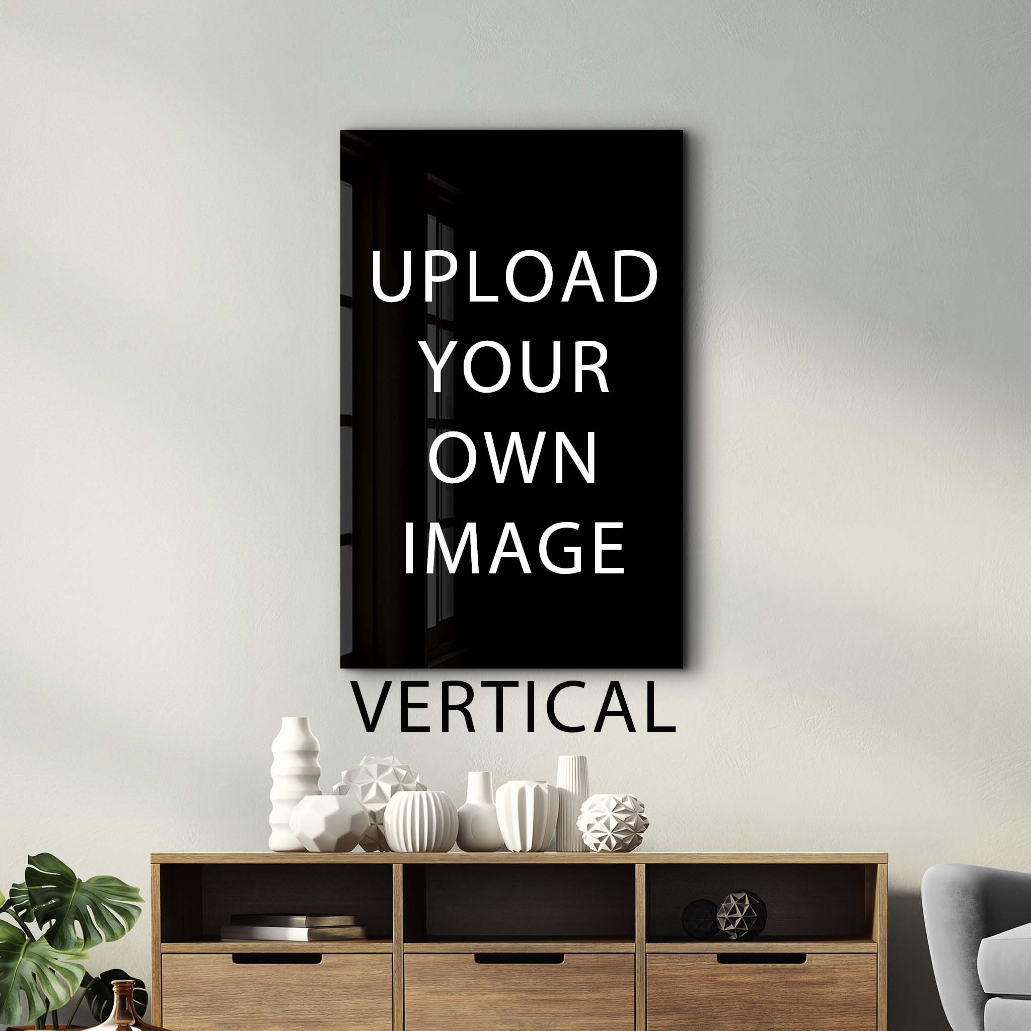 Custom Prints - Vertical Shape Glass Wall Art