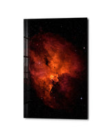 Orange Cloud, Far Lights | Glass Wall Art