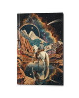 White Horse, Starry Pass | Glass Wall Art
