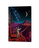 Rope Bridge, Red Canyon | Glass Wall Art