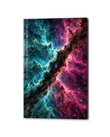 Divided Galaxy | Glass Wall Art