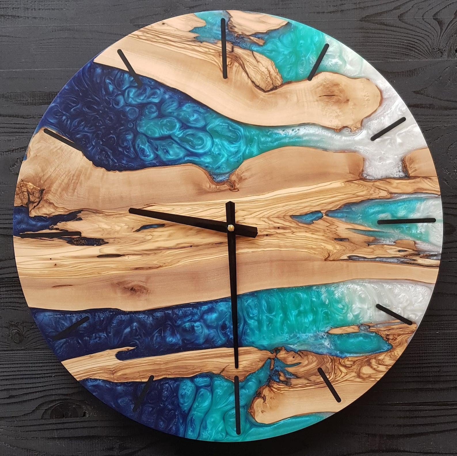 Coastal Azure Timekeeper | Premium Handmade Wall Clocks - ArtDesigna Glass Printing Wall Art