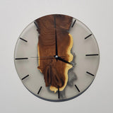 Enchanted SilverBerry Tree & Resin Timepiece | Premium Handmade Wall Clocks