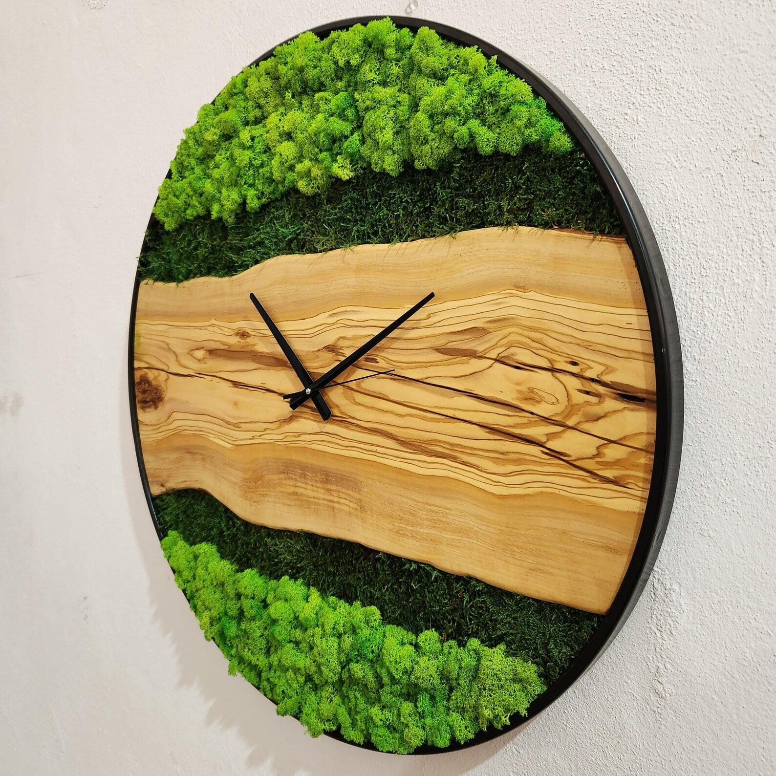 Organic Oasis | Premium Handmade Wall Clocks - ArtDesigna Glass Printing Wall Art