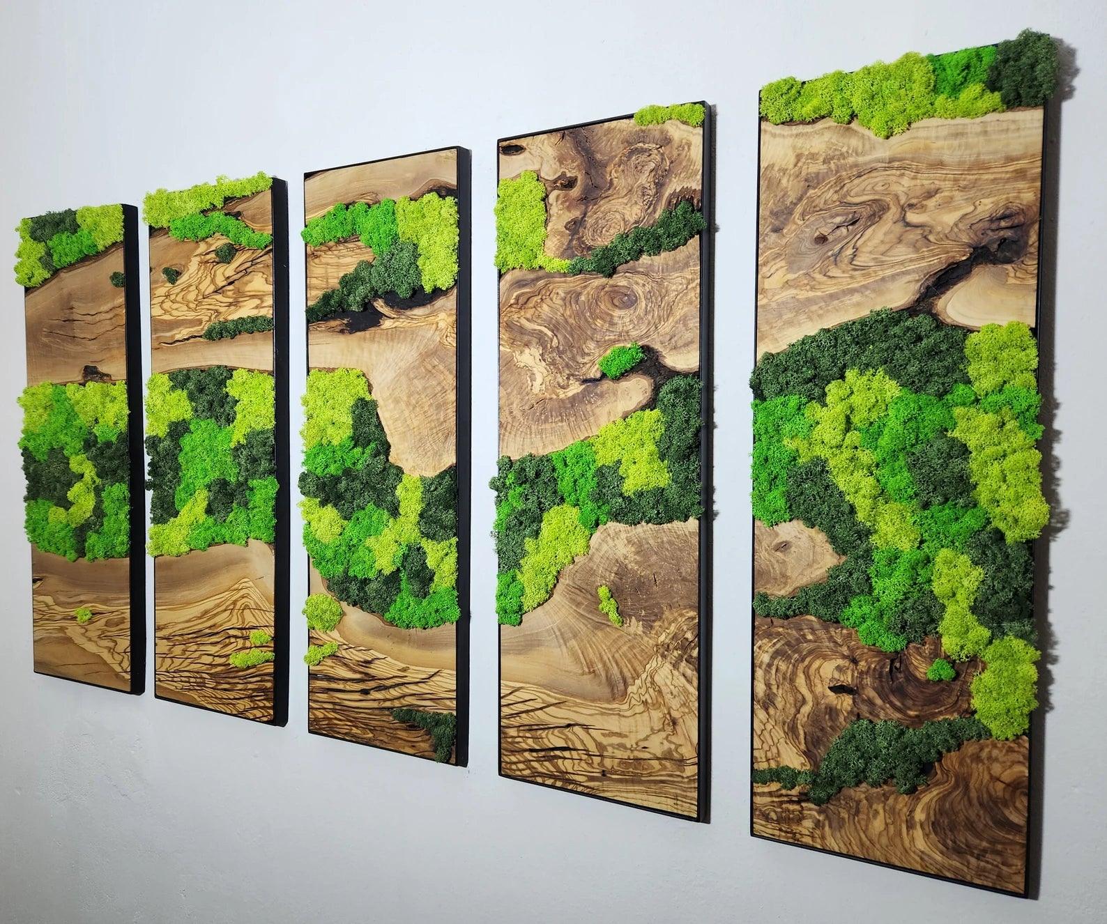 Unexplored Moss Forest | Premium Handmade Wall Sculptures - ArtDesigna Glass Printing Wall Art