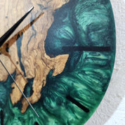 Green Forest Timekeeper | Premium Handmade Wall Clocks - Artdesigna