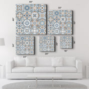 Light-Blue Italian Ceramic Tiles Collection | Glass Wall Art - Artdesigna