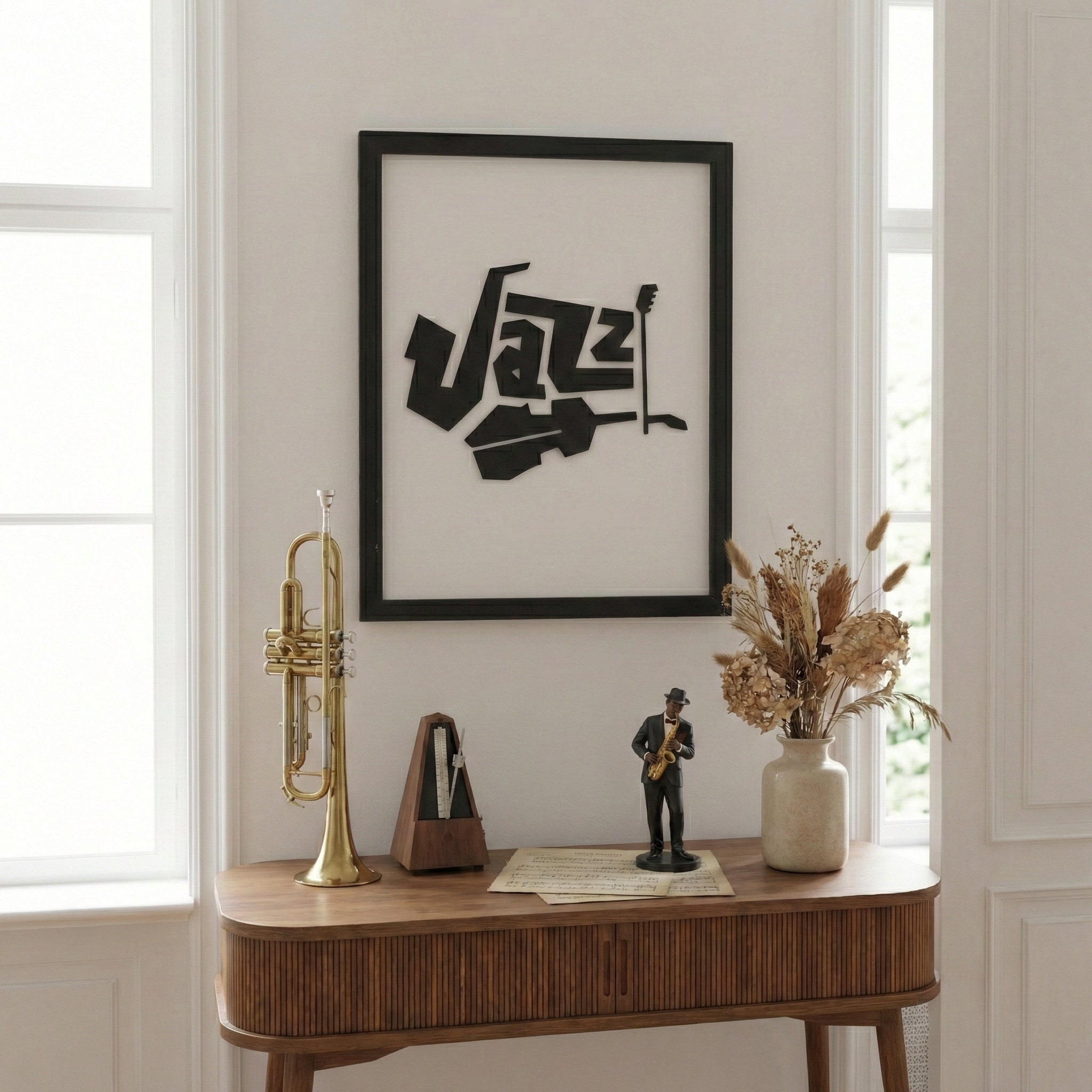 JAZZ – Artistic Wooden Typography Wall Art – Artdesigna