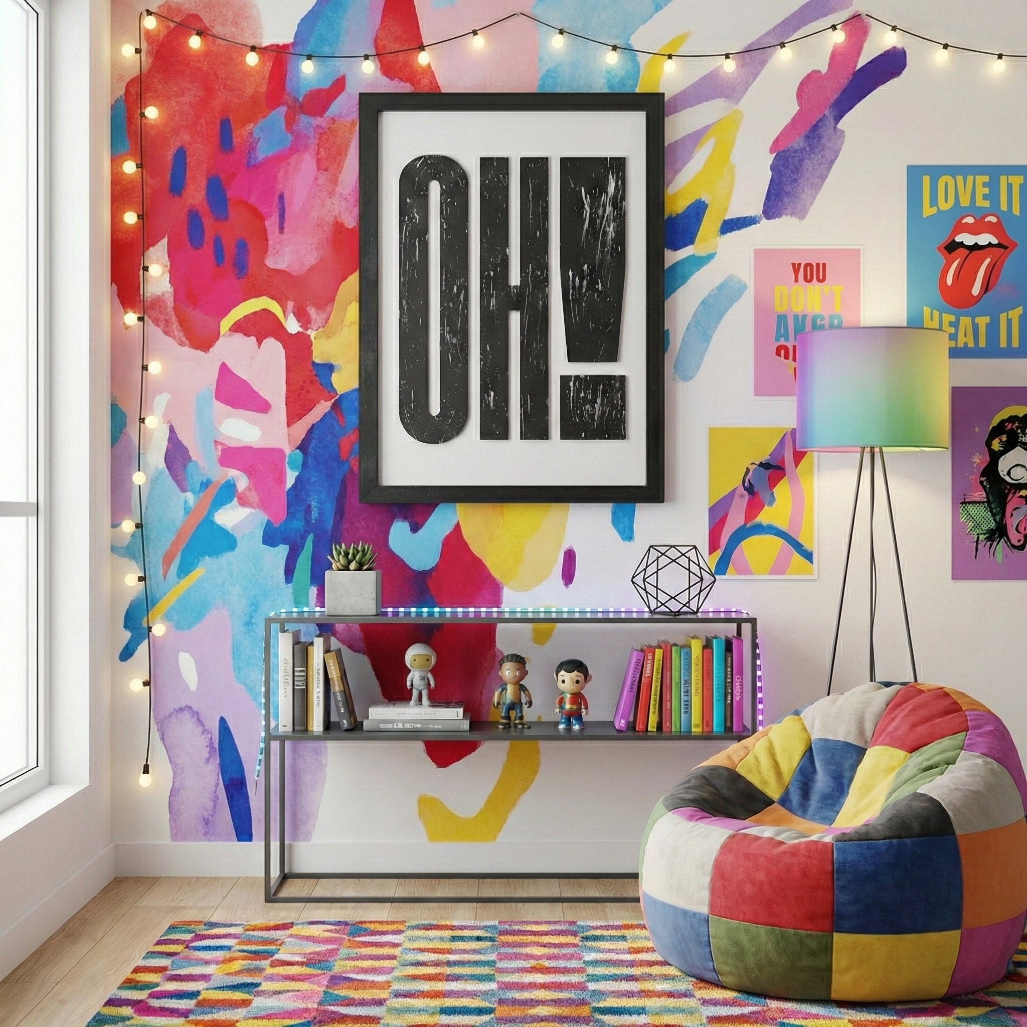 OH! – Bold Wooden Typography Wall Art