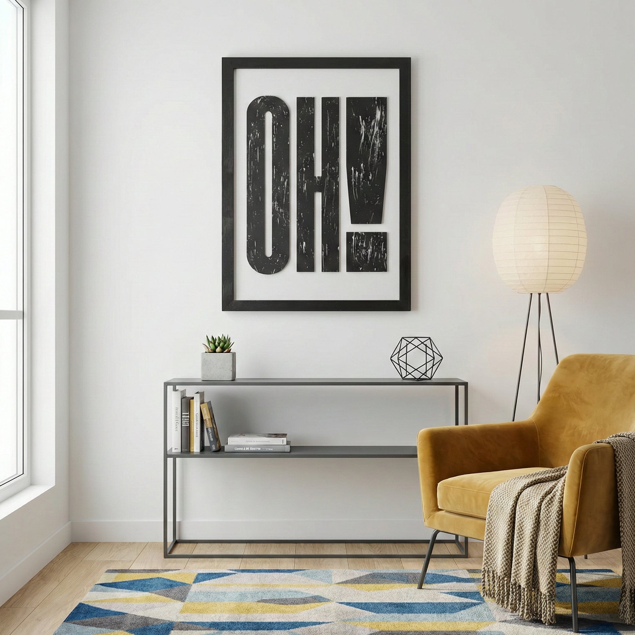 OH! – Bold Wooden Typography Wall Art