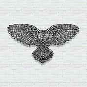 ・"Mystic Owl"・Premium Metal Wall Art - Limited Edition - ArtDesigna Glass Printing Wall Art