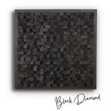 ・"Black Diamond Wall Sculpture"・Premium Wood Handmade Wall Sculpture - Limited Edition