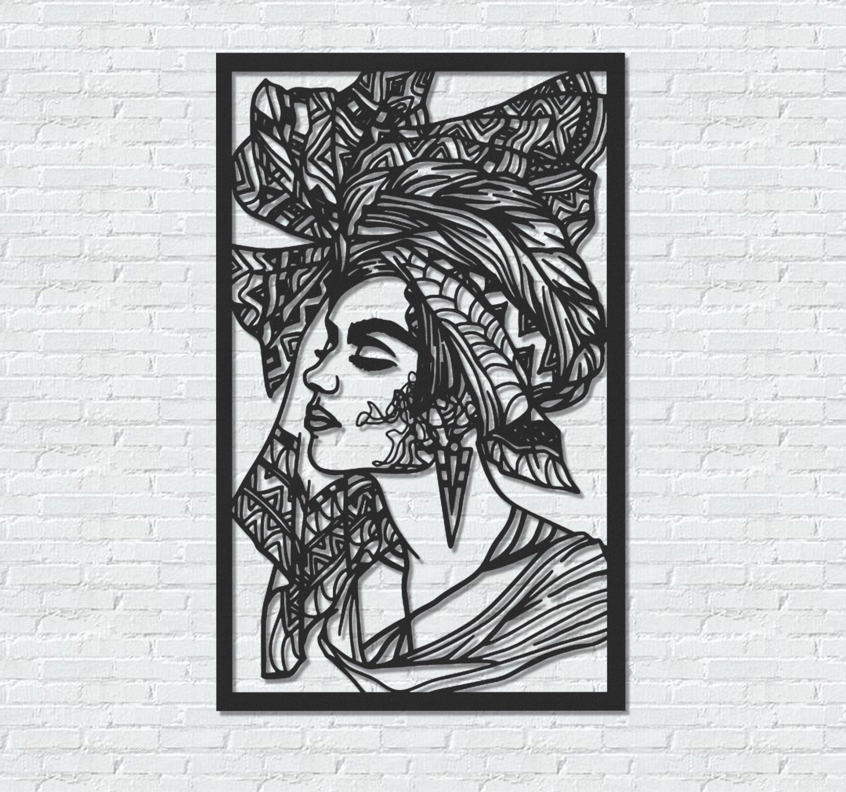 ・"Cuban Woman"・Premium Metal Wall Art - Limited Edition - ArtDesigna Glass Printing Wall Art