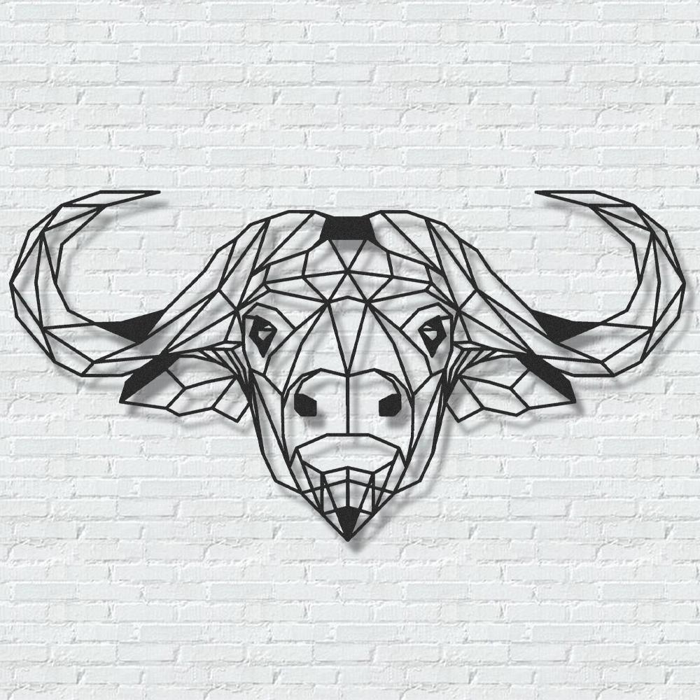 ・"Buffalo"・Premium Metal Wall Art - Limited Edition - ArtDesigna Glass Printing Wall Art