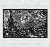・"Van Gogh The Starry Night"・Premium Metal Wall Art - Limited Edition - ArtDesigna Glass Printing Wall Art