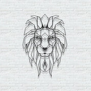 ・"Lion Head"・Premium Metal Wall Art - Limited Edition - ArtDesigna Glass Printing Wall Art