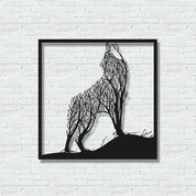 ・"Wolf Tree"・Premium Metal Wall Art - Limited Edition - ArtDesigna Glass Printing Wall Art