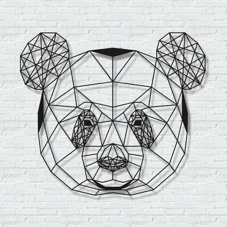 ・"Panda"・Premium Metal Wall Art - Limited Edition - ArtDesigna Glass Printing Wall Art
