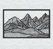 ・"Huge Mountains"・Premium Metal Wall Art - Limited Edition - ArtDesigna Glass Printing Wall Art