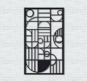 ・"Abstract Lines Vertical"・Premium Metal Wall Art - Limited Edition - ArtDesigna Glass Printing Wall Art