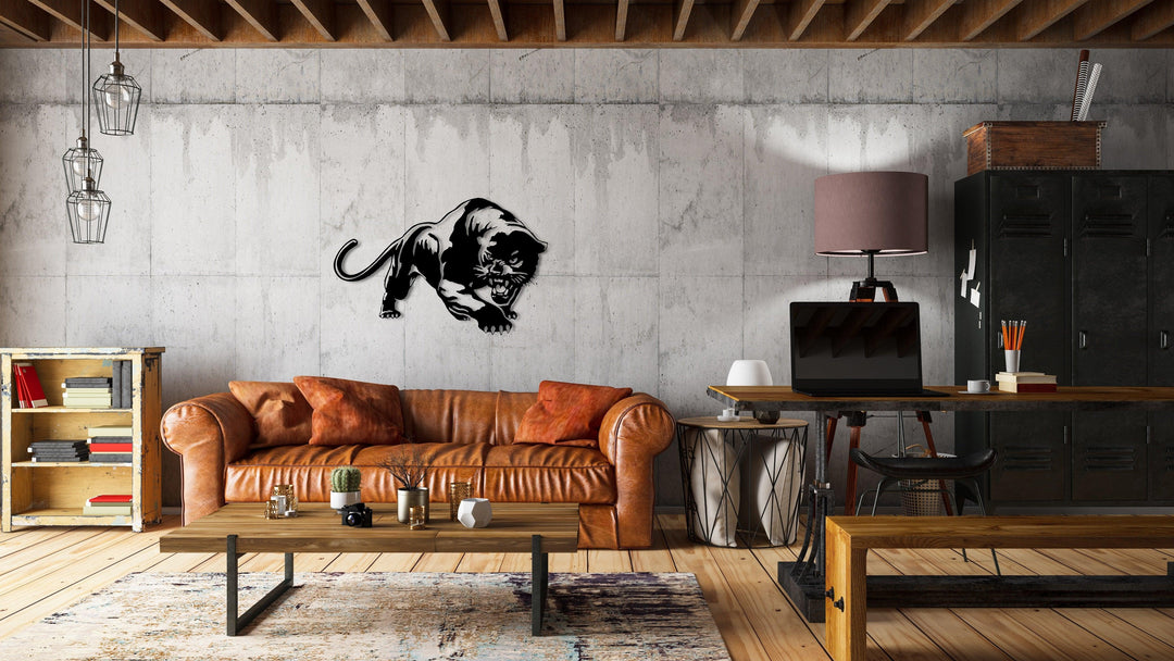 ・"Panther"・Premium Metal Wall Art - Limited Edition - ArtDesigna Glass Printing Wall Art