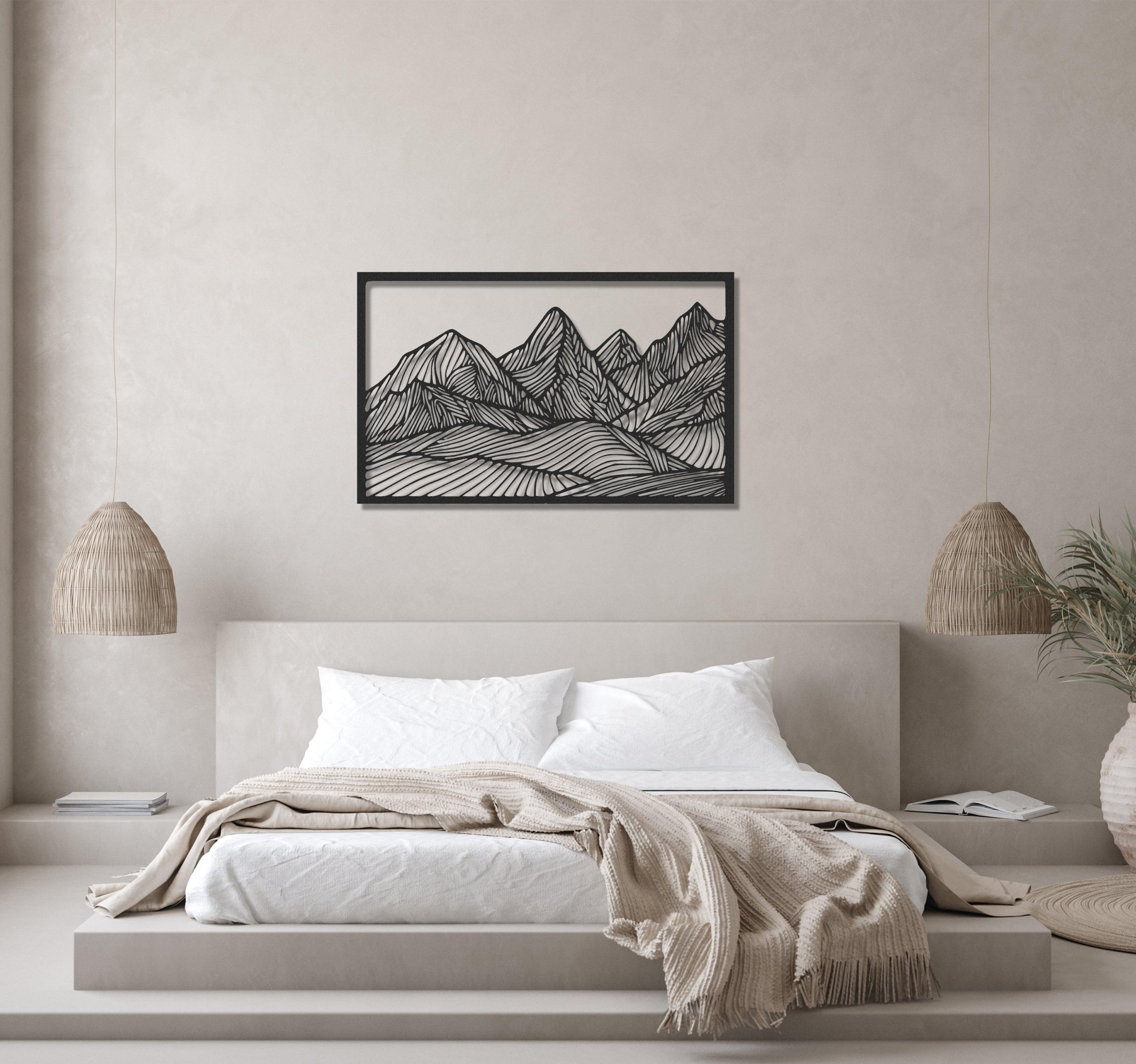 ・"Huge Mountains"・Premium Metal Wall Art - Limited Edition - ArtDesigna Glass Printing Wall Art