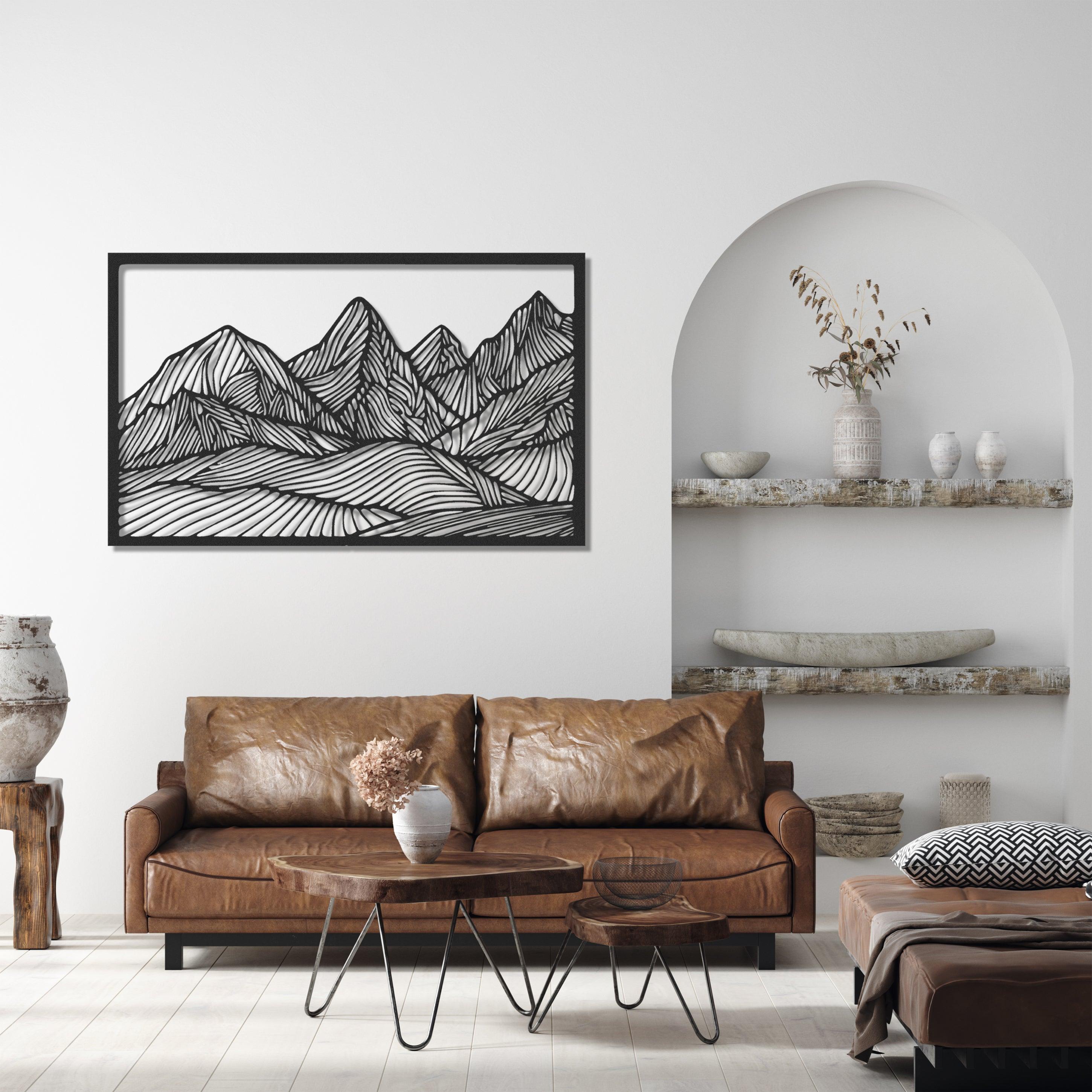 ・"Huge Mountains"・Premium Metal Wall Art - Limited Edition - ArtDesigna Glass Printing Wall Art