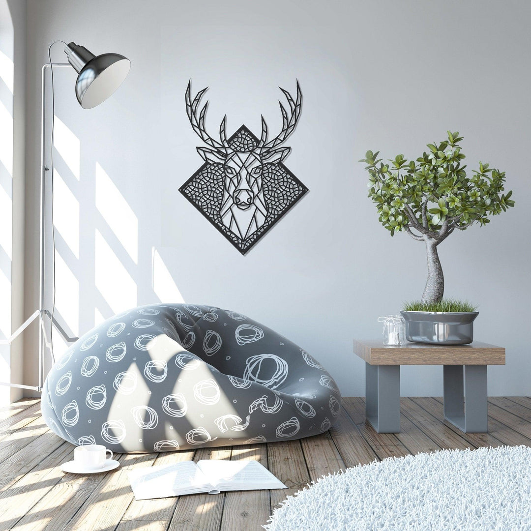 ・"Deer"・Premium Metal Wall Art - Limited Edition - ArtDesigna Glass Printing Wall Art