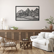 ・"Huge Mountains"・Premium Metal Wall Art - Limited Edition - ArtDesigna Glass Printing Wall Art