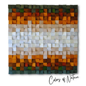 ・"Colors of Nature"・Premium Wood Handmade Wall Sculpture - Limited Edition - ArtDesigna Glass Printing Wall Art