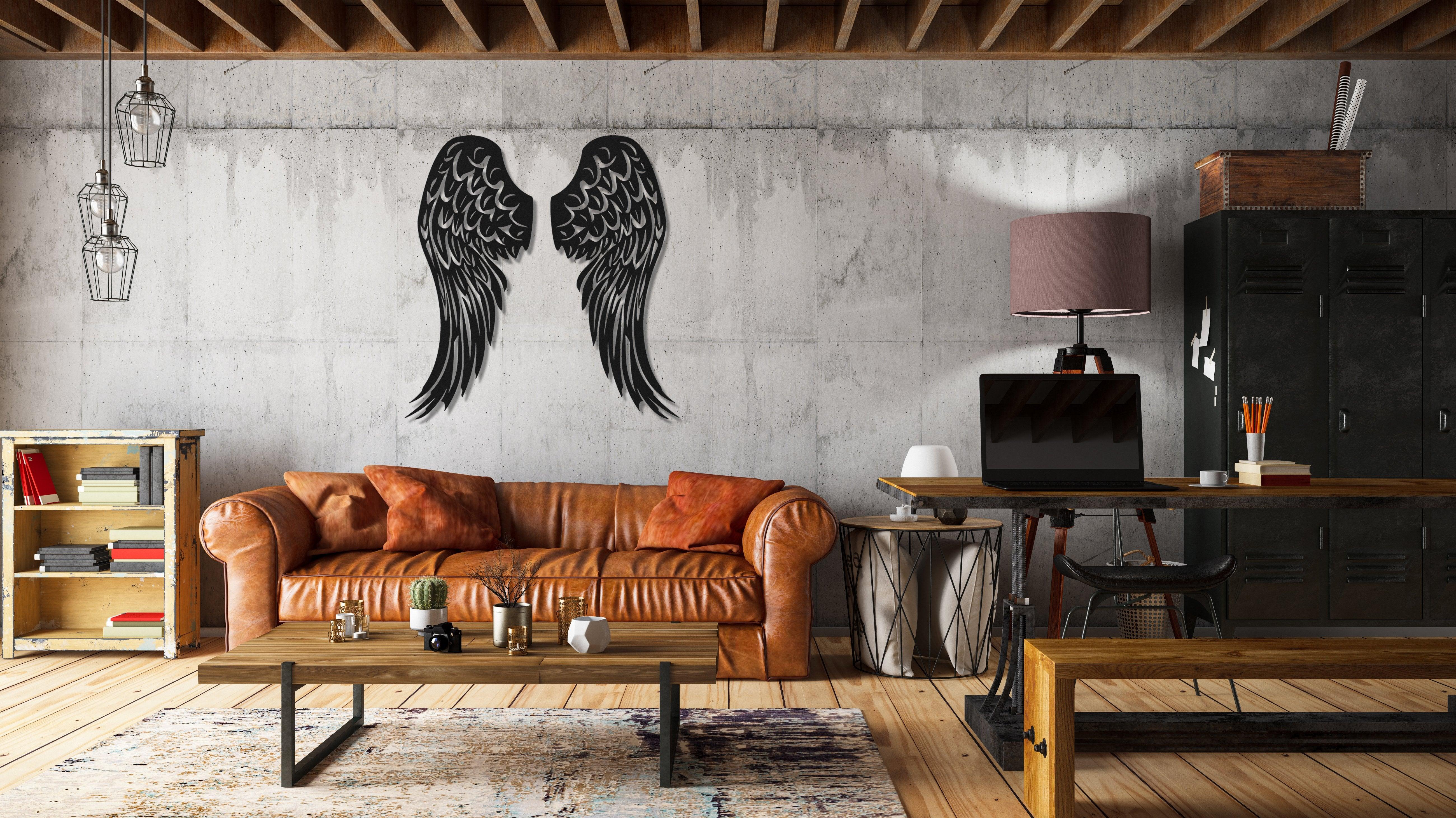 ・"Angel Wings"・Premium Metal Wall Art - Limited Edition - ArtDesigna Glass Printing Wall Art