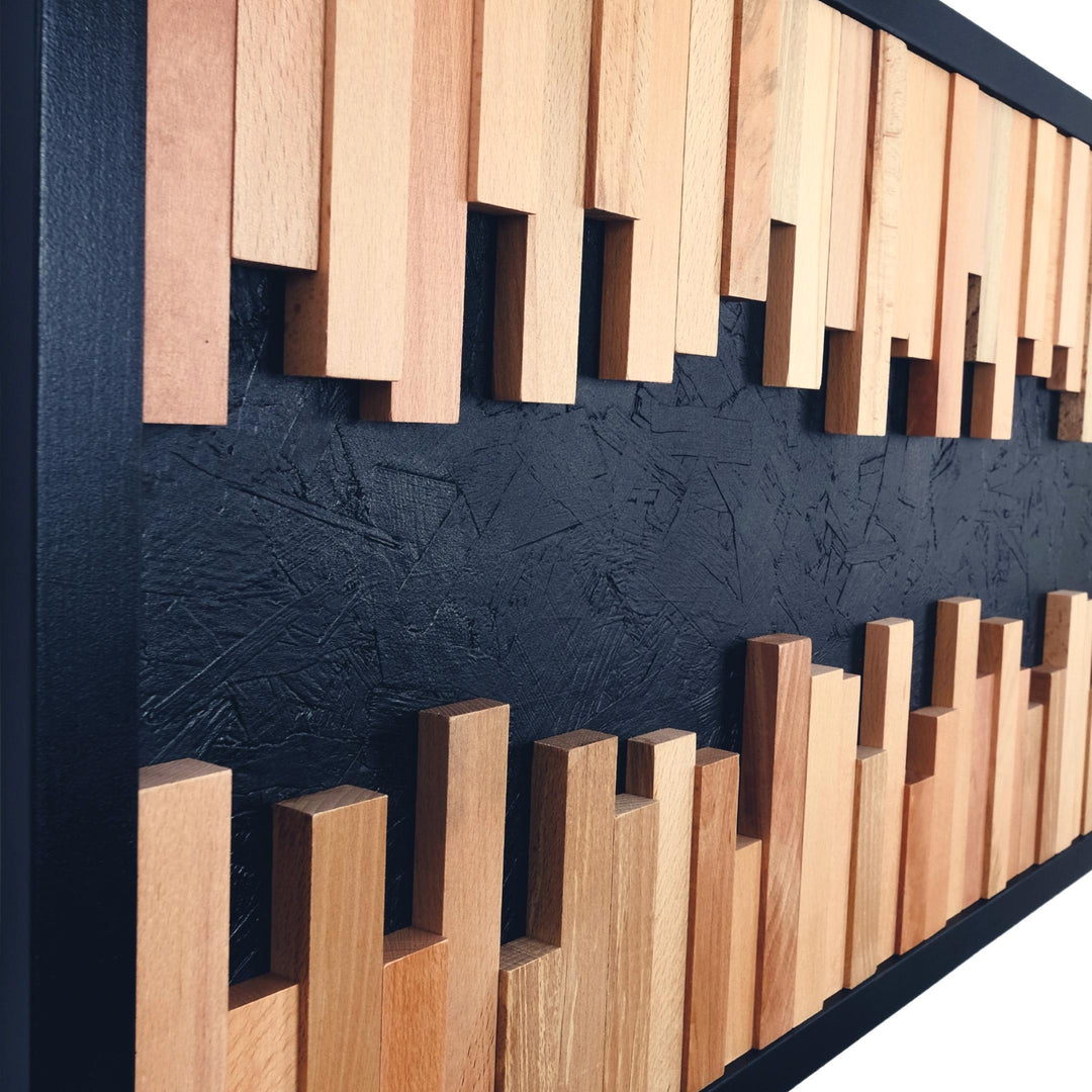 ・"SoundWave"・Premium Wood Handmade Wall Sculpture - Limited Edition - ArtDesigna Glass Printing Wall Art