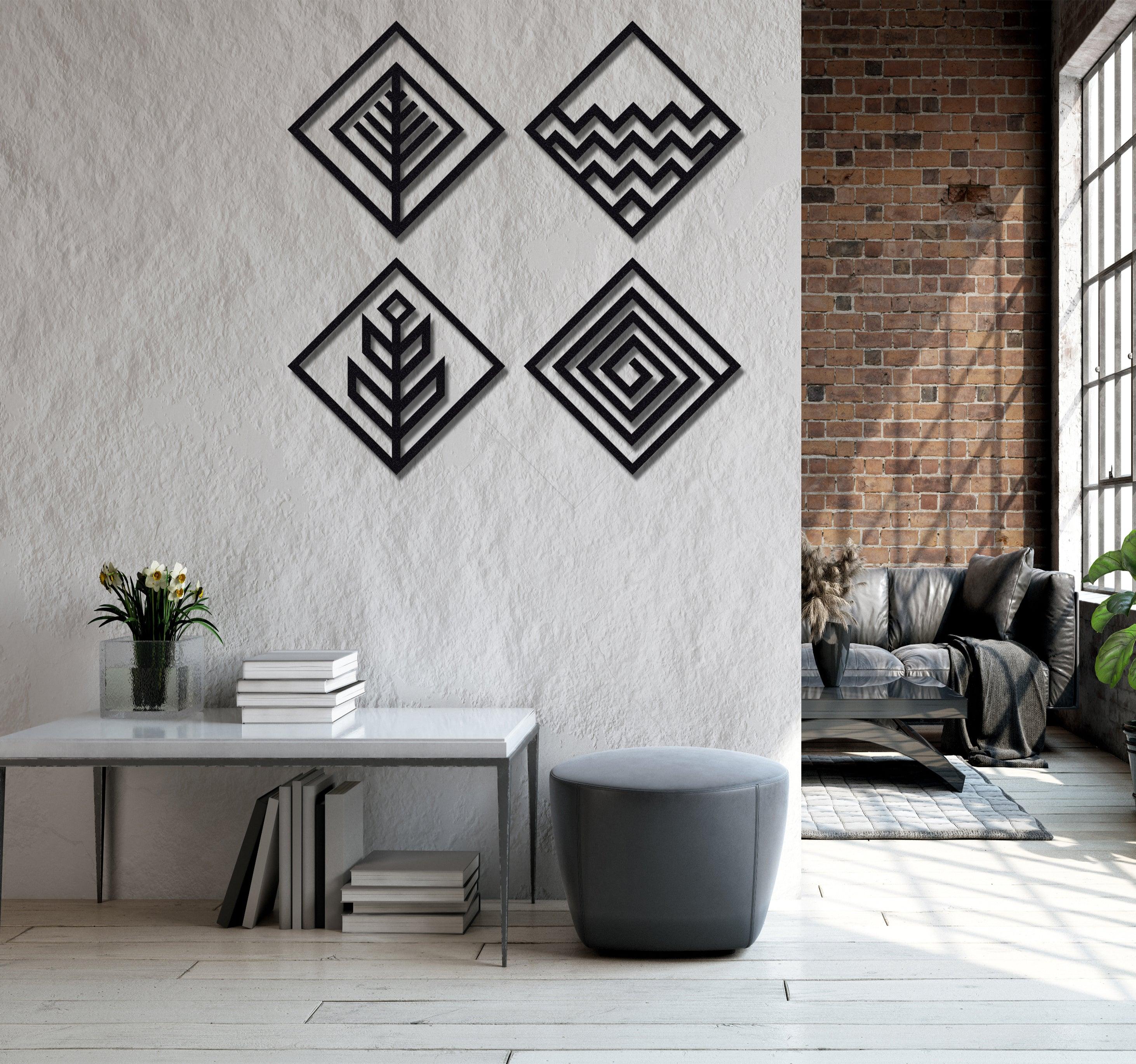 ・"Four Elements"・Premium Metal Wall Art - Limited Edition - ArtDesigna Glass Printing Wall Art