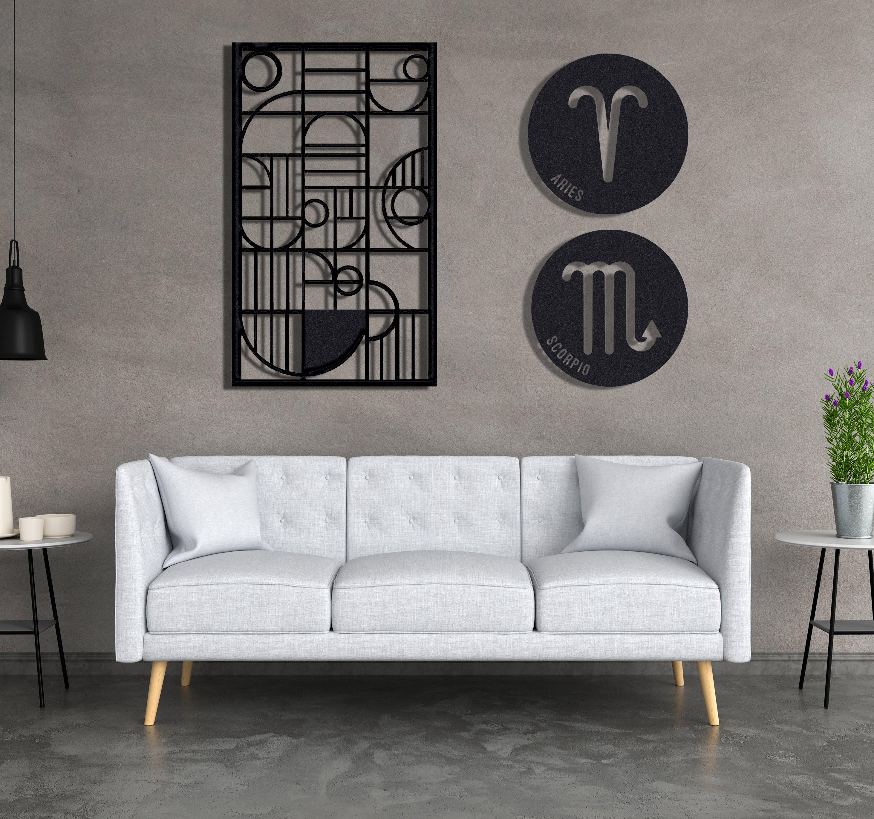 ・"Abstract Lines Vertical"・Premium Metal Wall Art - Limited Edition - ArtDesigna Glass Printing Wall Art