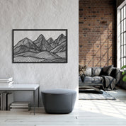 ・"Huge Mountains"・Premium Metal Wall Art - Limited Edition - ArtDesigna Glass Printing Wall Art