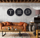 ・"Zodiac Symbols"・Premium Metal Wall Art - Limited Edition