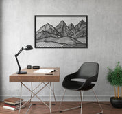 ・"Huge Mountains"・Premium Metal Wall Art - Limited Edition - ArtDesigna Glass Printing Wall Art