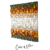 ・"Colors of Nature"・Premium Wood Handmade Wall Sculpture - Limited Edition - ArtDesigna Glass Printing Wall Art