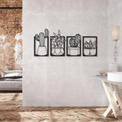 ・"Cactus Set"・Premium Metal Wall Art - Limited Edition - ArtDesigna Glass Printing Wall Art