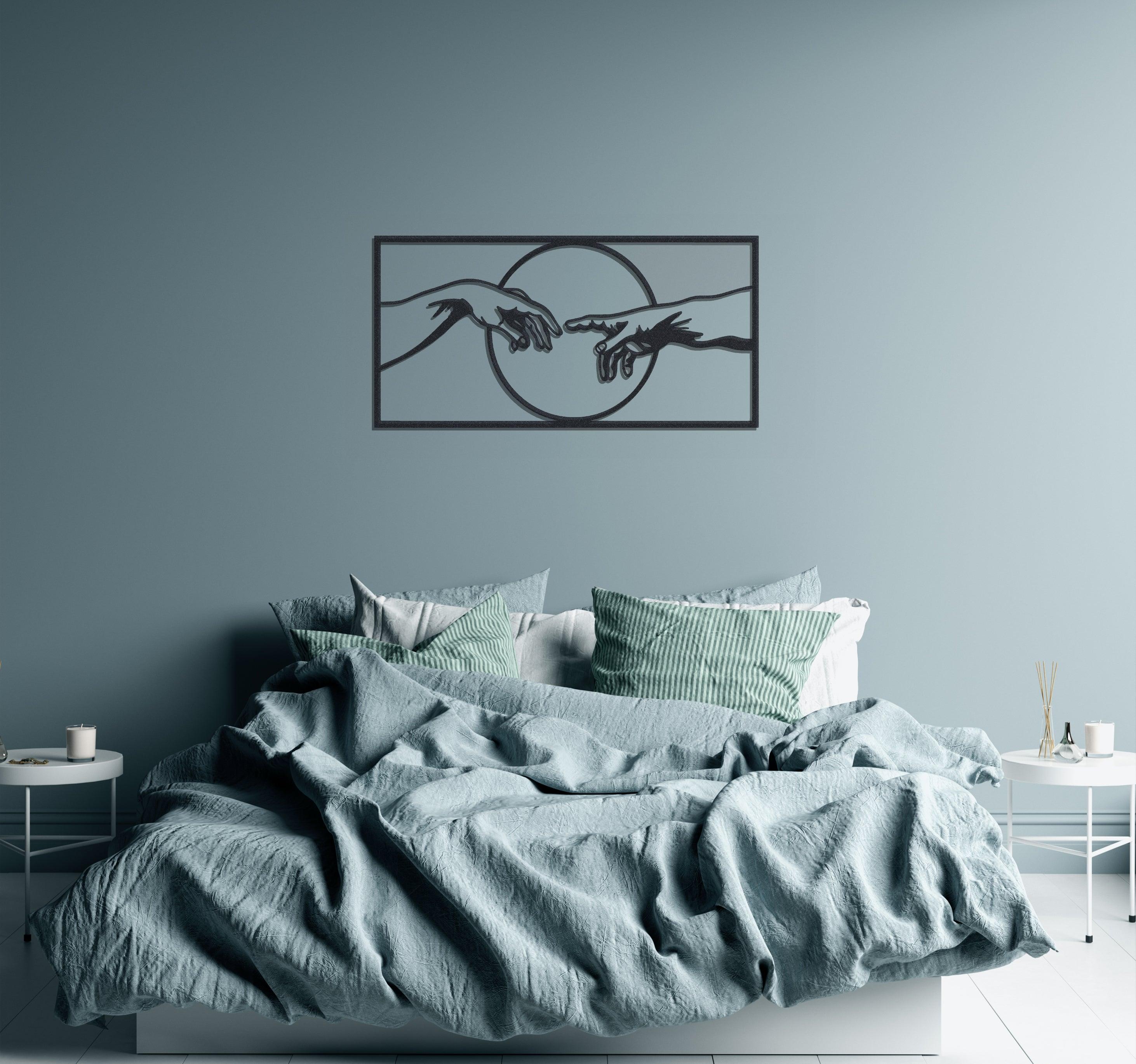 ・"Creation of Adam"・Premium Metal Wall Art - Limited Edition - ArtDesigna Glass Printing Wall Art