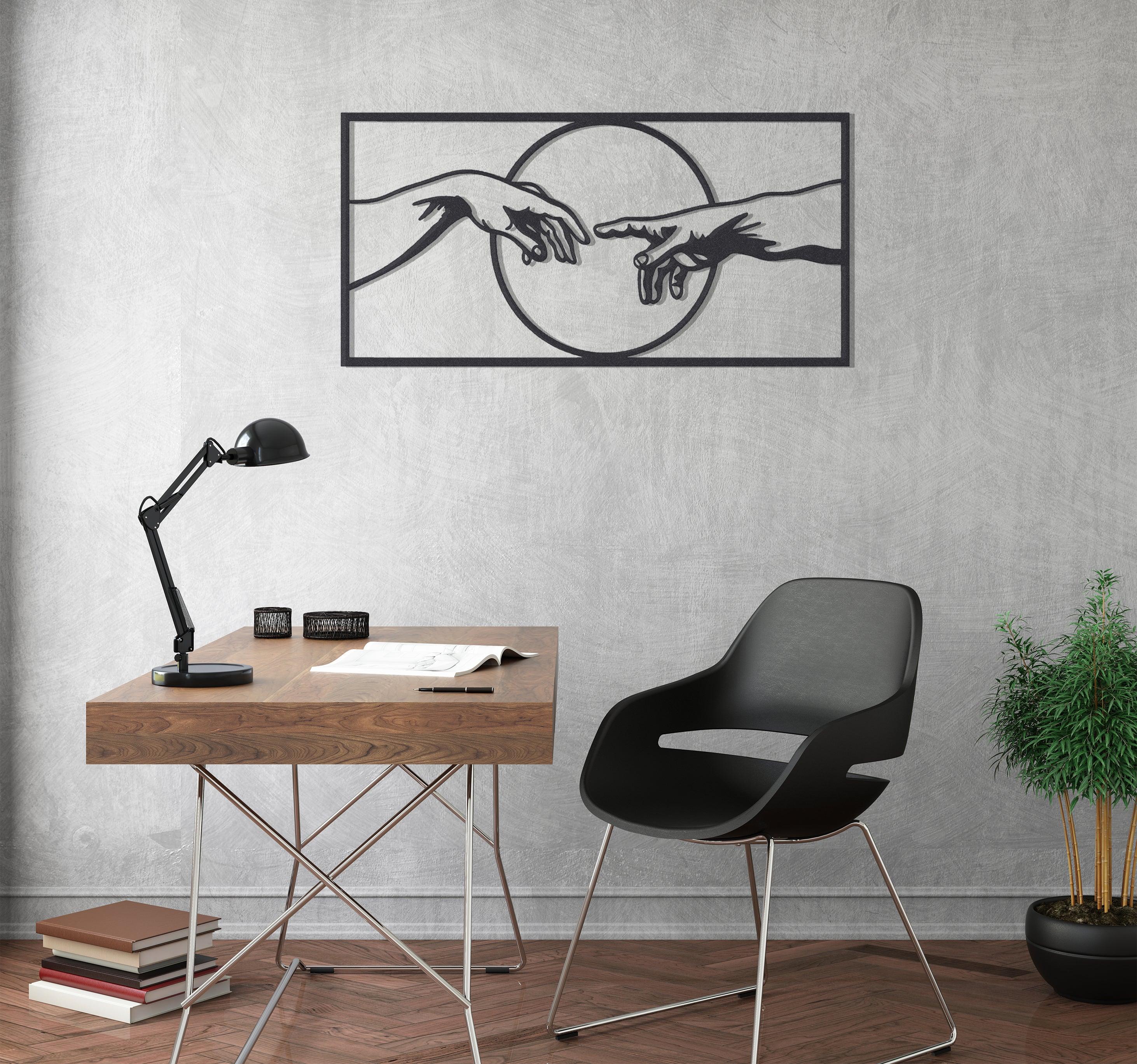 ・"Creation of Adam"・Premium Metal Wall Art - Limited Edition - ArtDesigna Glass Printing Wall Art