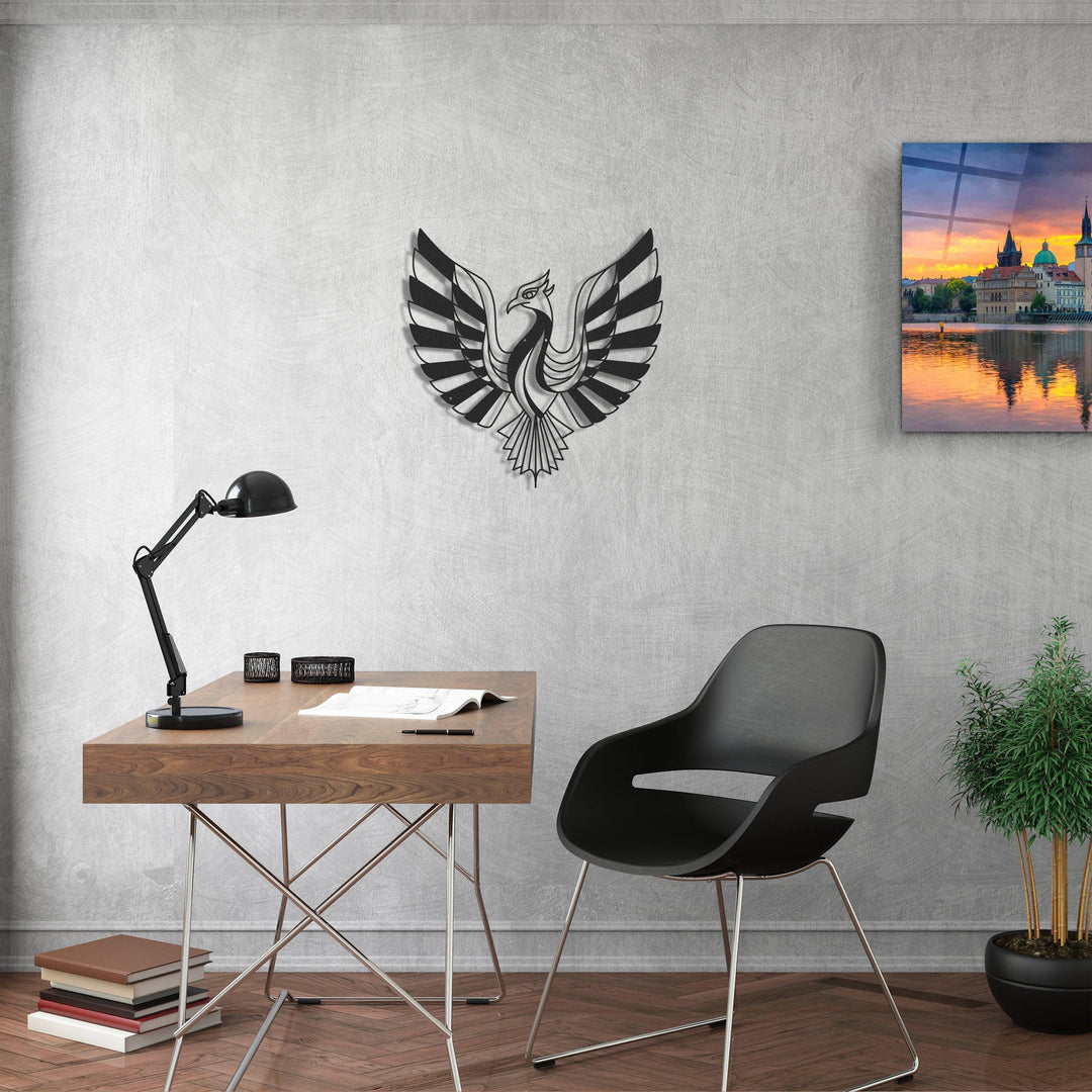 ・"Phoenix"・Premium Metal Wall Art - Limited Edition - ArtDesigna Glass Printing Wall Art